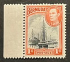 Travelstamps  Bermuda Stamps Scott  118a - 1d Kgvi Mint Mnh Og
