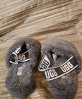 Ugg Women s Fluff Yeah Women s Size 7m Us Slide Wedge Sandal - Charcoal