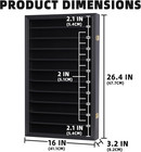 11 Rows Martial Art karate taekwondo Belt Display Case Rack Wall Cabinet  With D