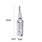 Key Decoder 2 In 1 Portable Lock Picking Set Hook And Pickup Tool Kit Ergonomic