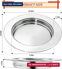 Bread Silver Premium Communion Trays For Churches  Stainless Steel Communion Set
