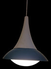 Vtg Ikea 70s Mcm Space Age Ufo Hanging Pendant Lamp Blue White Atomic