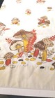 Vintage 1970s Merry Mushroom Curtain Valance Boho  36 5      30  Retro 