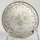 1327 8  1916  Ottoman Empire  turkey  20 Kurus 1st Year Silver Coin Mehmed V Unc