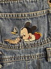 Vintage Baby Mickey Mouse Boys Jean Overalls   rare  Htf Embroidered Mickey   Co