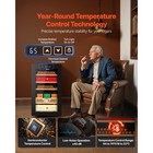 Uimoso 48l Electric Cigar Humidor Cabinet W temperature Control For 350 Cigars