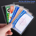 16pc Transparent Pvc Protective Card Sleeves Social Security Id credit Card