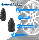 60pcs Car Vacuum Tire Repair Nail Rubber Screw Nails   Screwdriver Fast Tool Set