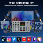 Professional Studio Recording Kit Mixer Condenser 2 microphone For Music Podcast