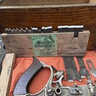 Stanley No 45 Combination Plane W Cutters  Wood Box Pat  Mch 11-84-jan-22-95