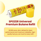Spozer Refined Butane Lighter Gas Fuel Refill 12 24 Can 300ml 10 14 Oz Canisters