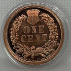 Indian Head One Cent - 1 Ounce Fine  999 Copper Round -  New In Capsule
