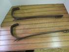 Vintage Tree Climbing Gaffs Lineman Pole Spikes 17 1 2 Donnelly Repurpose Hooks