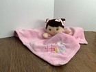 Baby Girl Starters Plush Doll Bee Happy Pink Security Blanket Lovey Embroidered