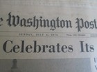 Vintage The Washington Post  July 4  1976 200th Independence Day Paper W  Insert