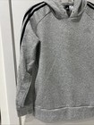 Adidas Sweater Women Medium Gray Black Pullover Hoodie Sweatshirt Jacket