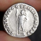 Emperor Domitian Denarius 88ad Ancient Roman Empire Silver Coin Sharp Portrait