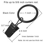 100 Pack Metal Curtain Rings With Clips Drapery Clips With Rings Drapes Rings 1 