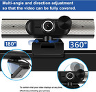Webcam With Microphone And Speaker  1080p Web Camera For Desktop Computer Laptop