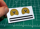 Vanderbilt Commodores  c   diecut Decals Only  Mini Football Gumball Helmets Opi