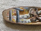 1940 Folk Art Hand Carved Wood Plaque Quail Pheasant Hand Painted