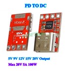 100w 5a Usb Type-c Decoy Pd 2 0 3 0 To 5v 9v 12v 15v 20v Dc Adapter Module