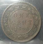 Victoria One Cent 1858 Iccs Ef-40  xoz858 