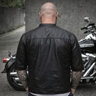 Svarog England California Style Biker Motorcycle Leather 3 4 Sleeve Vest jacket