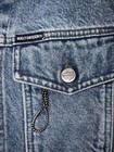 Harley-davidson Biker Blues Vintage Denim Vest Embroidered Made In Usa Size M