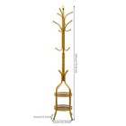 Modern Metal Coat Rack W storage Basket Hat Coat Hanger Stand Bedroom Coat Tree