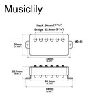 Artec Lpa210 Nickel Alnico 5 Covered Humbucker Pickups Set For Les Paul Guitar