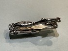 Vintage Classic Luxury Sports Car Hickok Tie Bar clip - Silver Tone