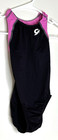 Gk Elite Cl Gymnastics Leotard Child Girls Medium Black Nylon Purple Accents