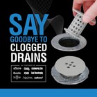 Tubshroom    gray  Award-winning Hair Catcher Drain Protector Strainer  No Clogs 