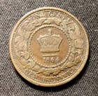 1864 New Brunswick Canada One Cent  Enn Coins