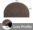 Rubber Doormat Indoor Outdoor Half Round Front Door Mat  Low Profile Welcome Mat