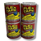 X4 Rolls Flex Tape Strong Rubberized Waterproof Tape 4   x 5    Bond Seal Clear
