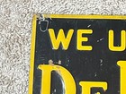 Vintage 1930s Black   Yellow De Laval Delaval Cream Separator Tin Sign 16 X 12 