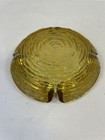 Vintage Ash Tray 1960s Anchor Hocking Soreno Ripple Amber Gold Glass Ashtray