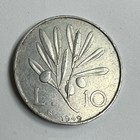 1948-1949  R Italy 10 Lire  Pegasus Horse   Olive Branch  29mm Vintage Italian