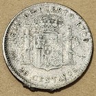 Captaincy General Of Puerto Rico   20 Centavos Coin 1895  silver    835   5 G 