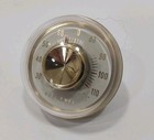 Vintage Honeywell Ball Thermometer Paperweight Desktop Cream Works