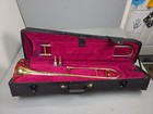 Vintage Besson Series 1000 Trombone With Mouthpiece And Case Need Repairs Read 