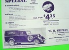 Oddball 1935 Dodge Etc  new Dealer  Mailer Folder Card Shipley s Portland Oregon