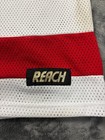Vintage 90s Reach Deadstock  Sports Blank Practice Hockey Jersey Red White