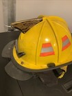 Cairns 1044 Fire Helmet Yellow C-trd  Goggle  Eye Shield  See Photos