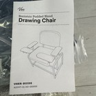 Vivacomfort Blue Bariatric Phlebotomy  Adjustable Armrest  Blood Draw Chair