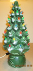 Real Nice Looking Vintage 17 1 2  Tall  Lighted Ceramic  Classic Christmas Tree