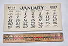 Vintage 1924 Calendar Insert Paper New Old Stock Unused Advertising Antique