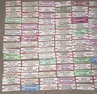 Large Lot Of 150 Original Jukebox 45 Record Title Strips  p106